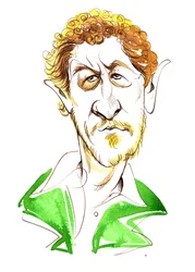 Sebastian Faulks - caricatura